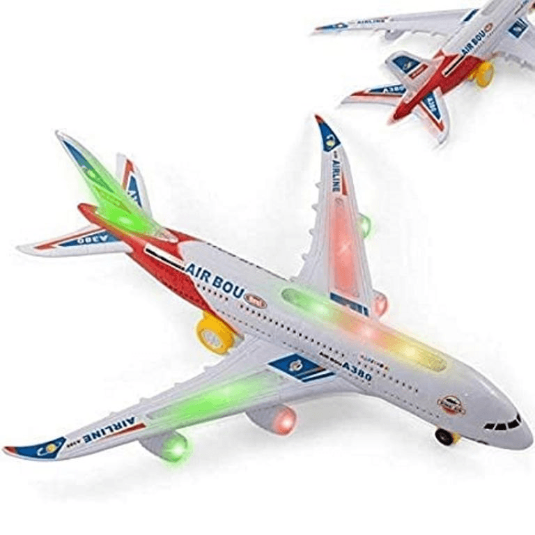 Super Toy Battery Operated Airbus Aeroplane – Light & Sound Effects, Multi-Color thumbnail 2