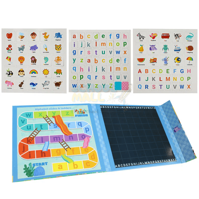 Magnetic Words Spelling and Letter Sliding Game Book - Image 1