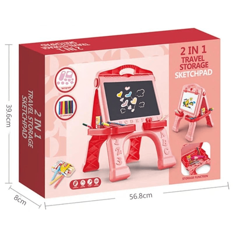 2-in-1 Travel Storage Sketch Pad – Portable Art & Drawing Kit thumbnail 2