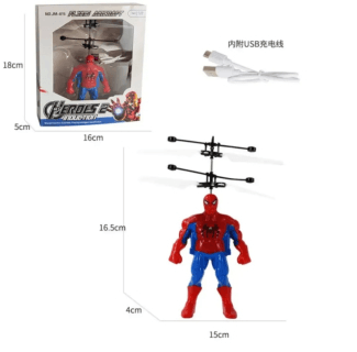Remote Control Flying Superhero Toy – Spiderman, Iron Man & Hulk Induction Aircraft thumbnail 2