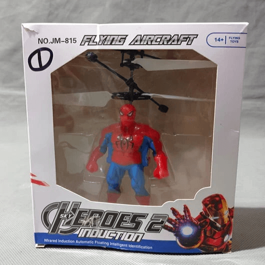 Remote Control Flying Superhero Toy – Spiderman, Iron Man & Hulk Induction Aircraft - Image 1