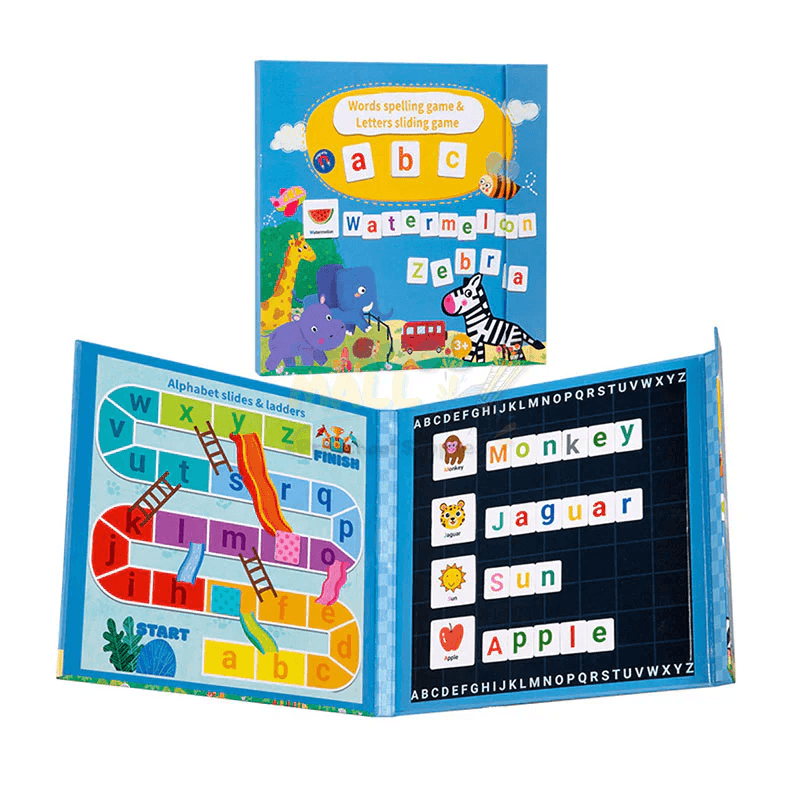 Magnetic Words Spelling and Letter Sliding Game Book thumbnail 3