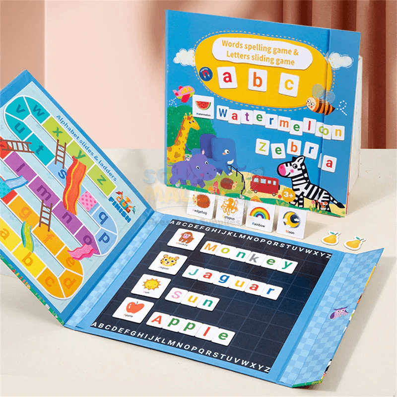 Magnetic Words Spelling and Letter Sliding Game Book thumbnail 2